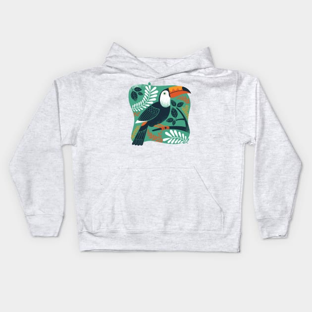 Toucan Kids Hoodie by Lucie Rice Illustration and Design, LLC